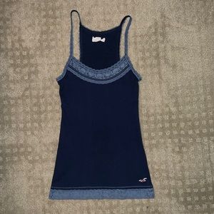 Hollister Lace Blue Tank Top